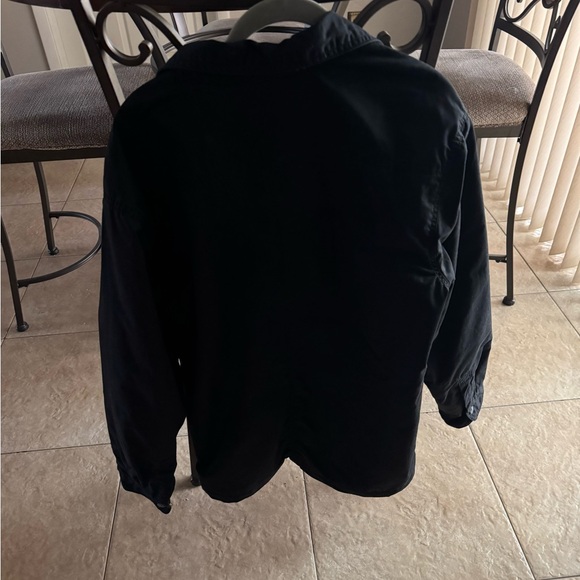 Lee Men's Black Flannel Lined Jacket Large - Picture 2 of 9